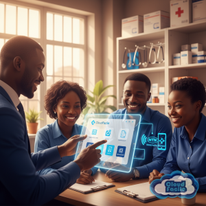 Déploiement ERP CloudFacile chez Intermed, distribution de matériel médical au Cameroun avec paiement Orange Money et MTN Mobile Money